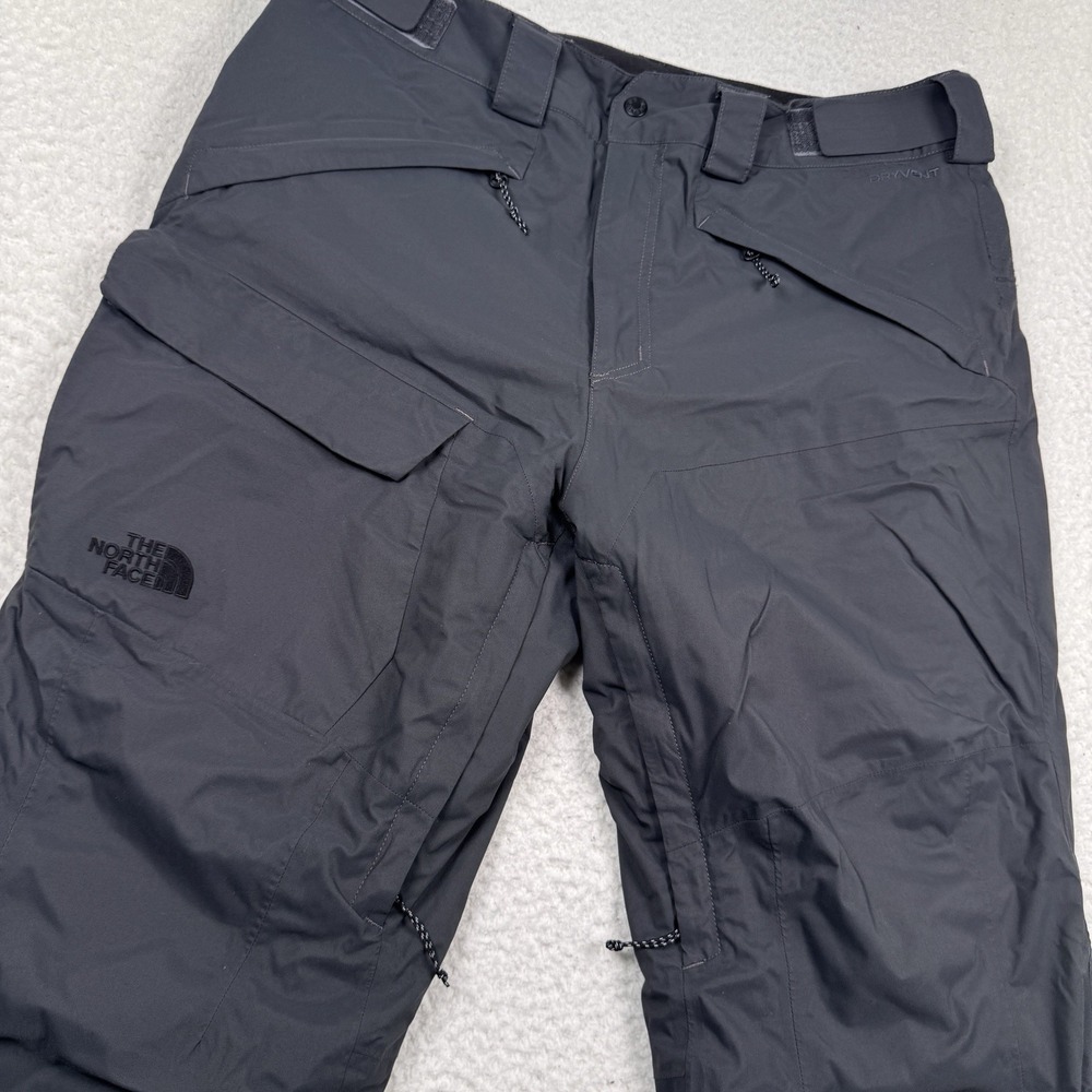 North Face Freedom Insulated Ski Pants Gray Men's Large Waterproof Dryvent